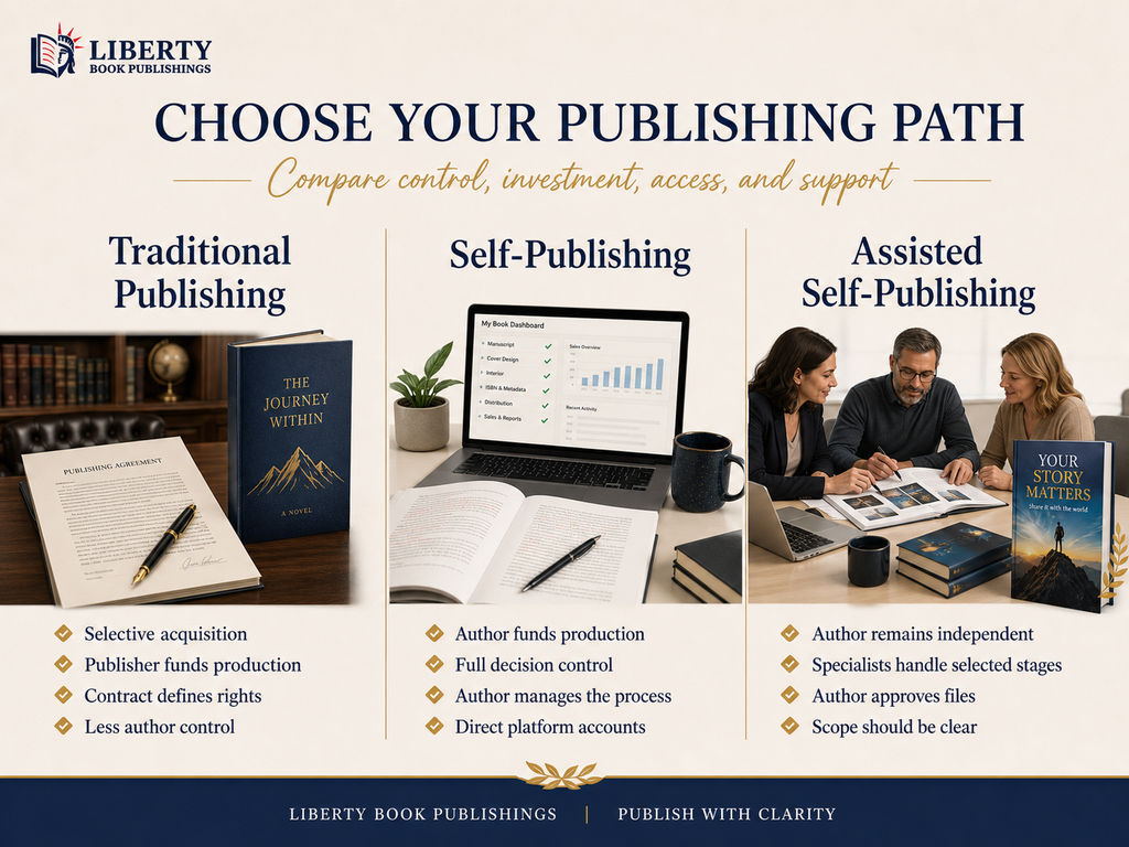 A practical comparison of three publishing paths.