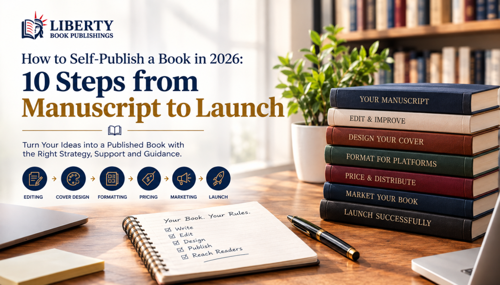 How to self-publish a book in 2026 from manuscript to launch
