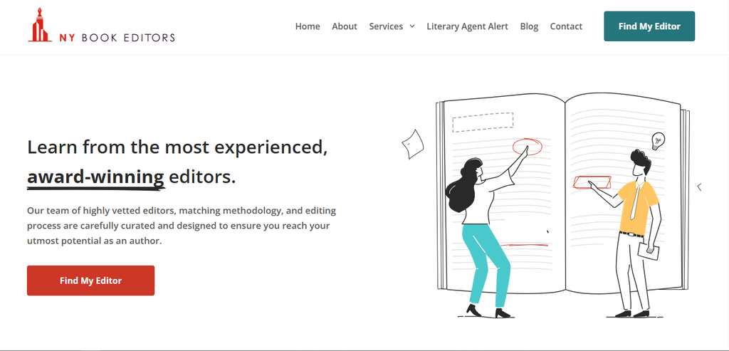 NY Book Editors professional manuscript editing services.